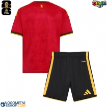 Otroški Nogometni dresi Belgija Domači SP 2026 Kratek Rokav (+ Kratke hlače)